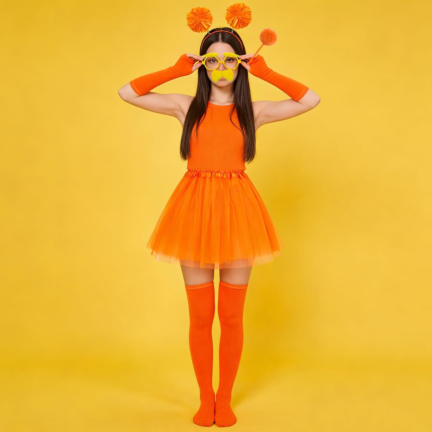 1778461532 265 Hikkcos Orange And Yellowe Tutu Costume Yellow Mustache Review Halloween