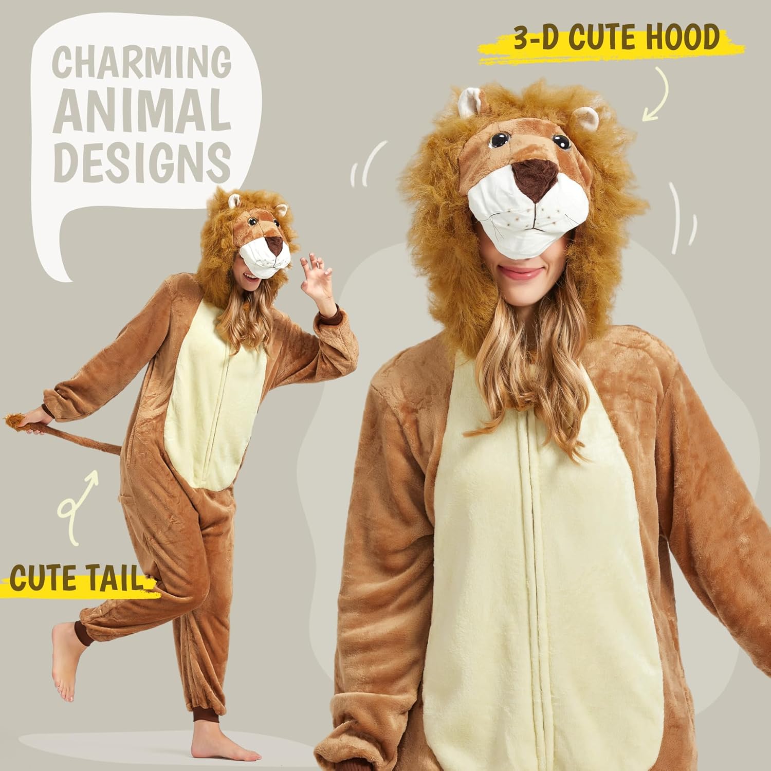 1778474483 317 SISKIN Animal Onesie Adult Onesies Pajamas For Women Review