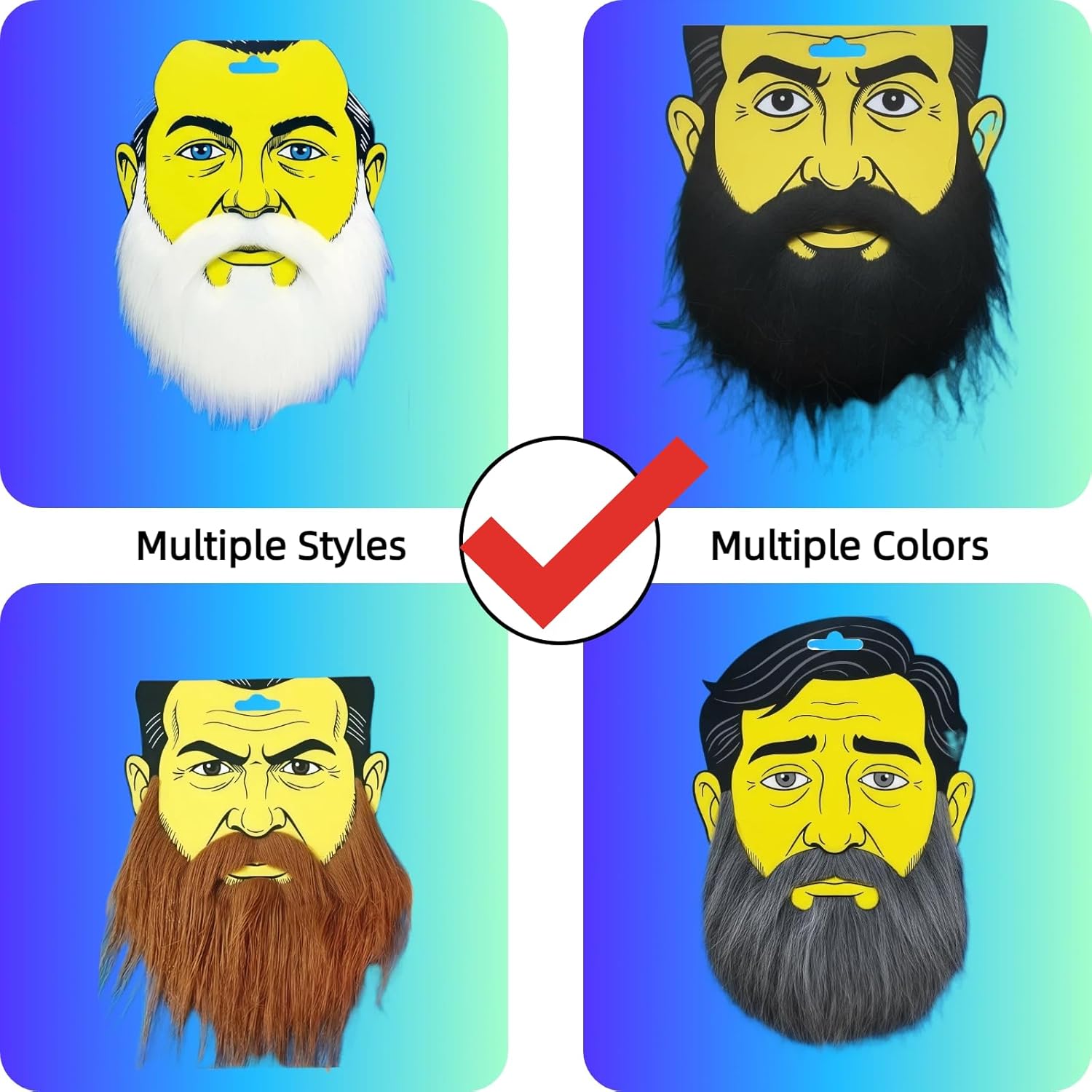1778476164 814 Funny Costume Party Male Man Halloween Beard Fake Review Halloween