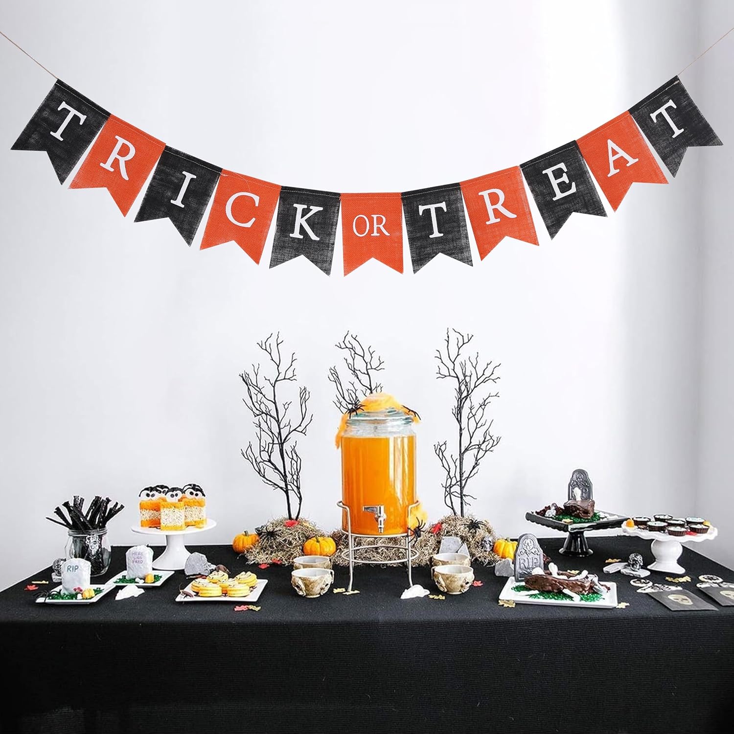 1778567014 177 Trick Or Treat Burlap Banner Halloween Bunting Review Halloween