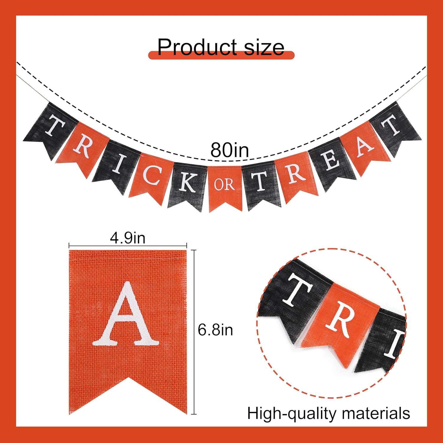 1778567015 271 Trick Or Treat Burlap Banner Halloween Bunting Review Halloween