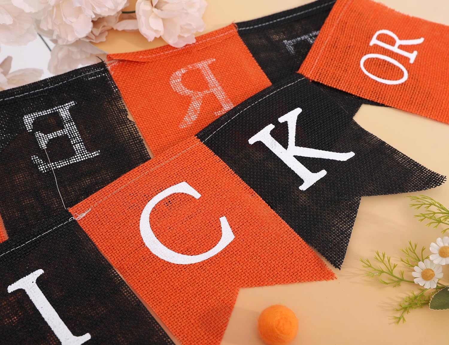 1778567016 136 Trick Or Treat Burlap Banner Halloween Bunting Review Halloween