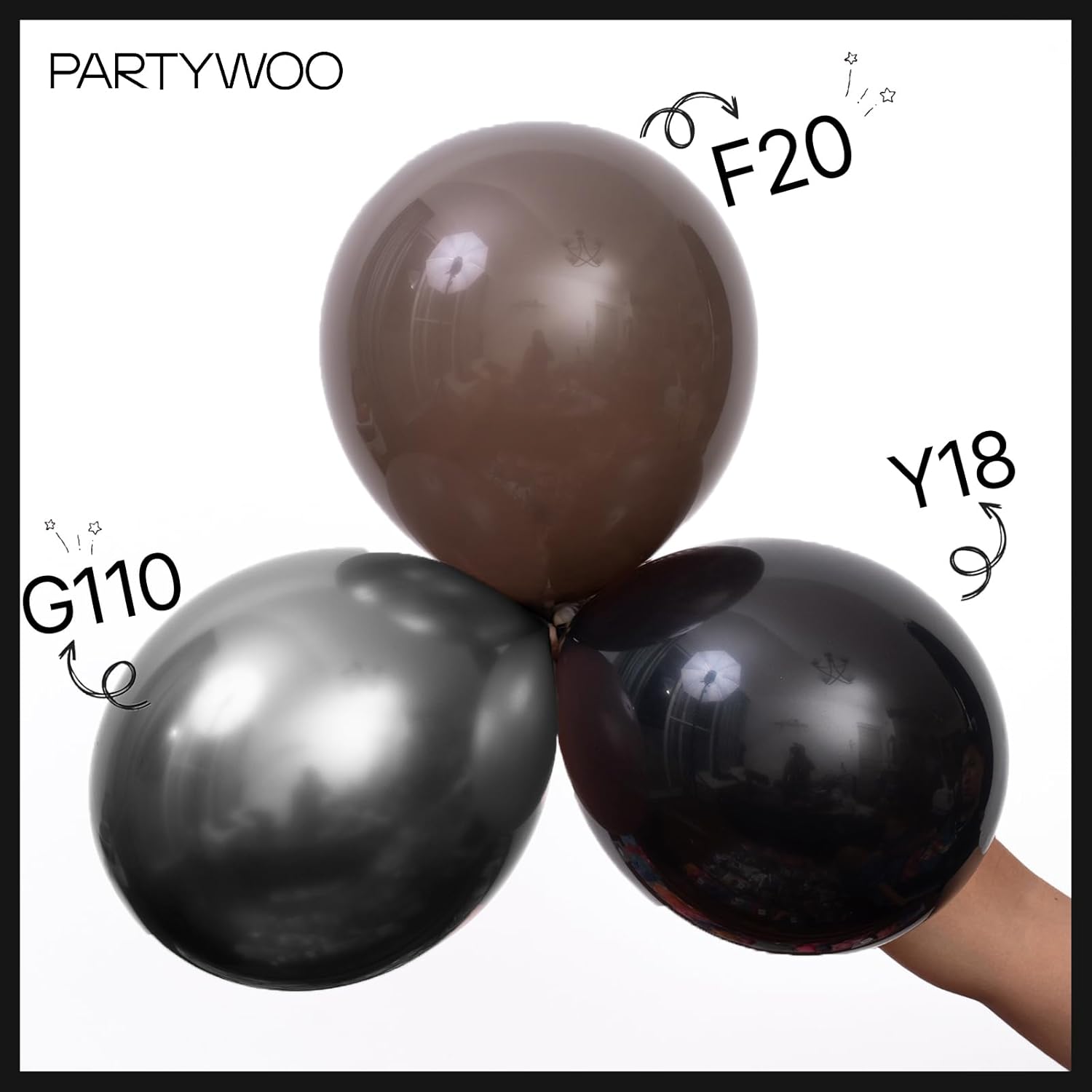 1778568432 804 PartyWoo Black Balloons 101 Pcs 12 Inch Latex Helium Review