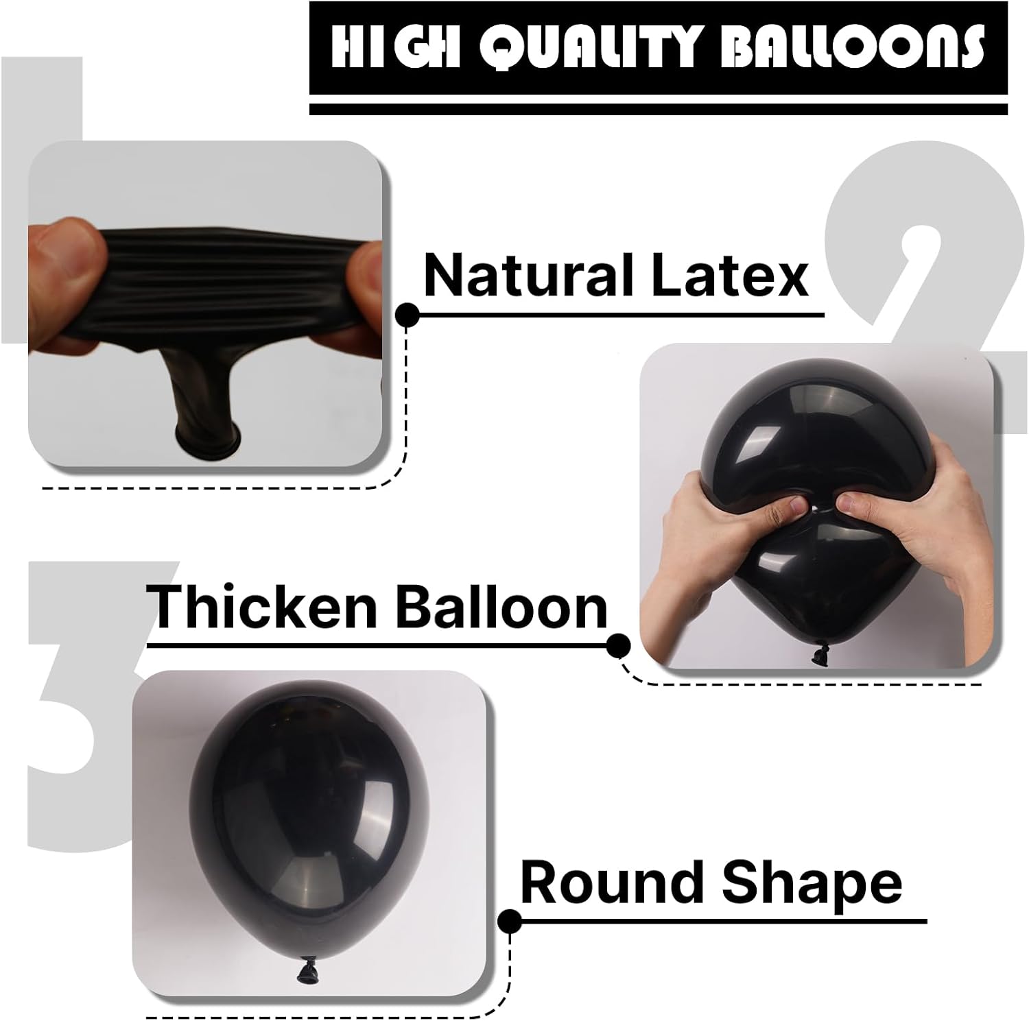 1778568433 961 PartyWoo Black Balloons 101 Pcs 12 Inch Latex Helium Review