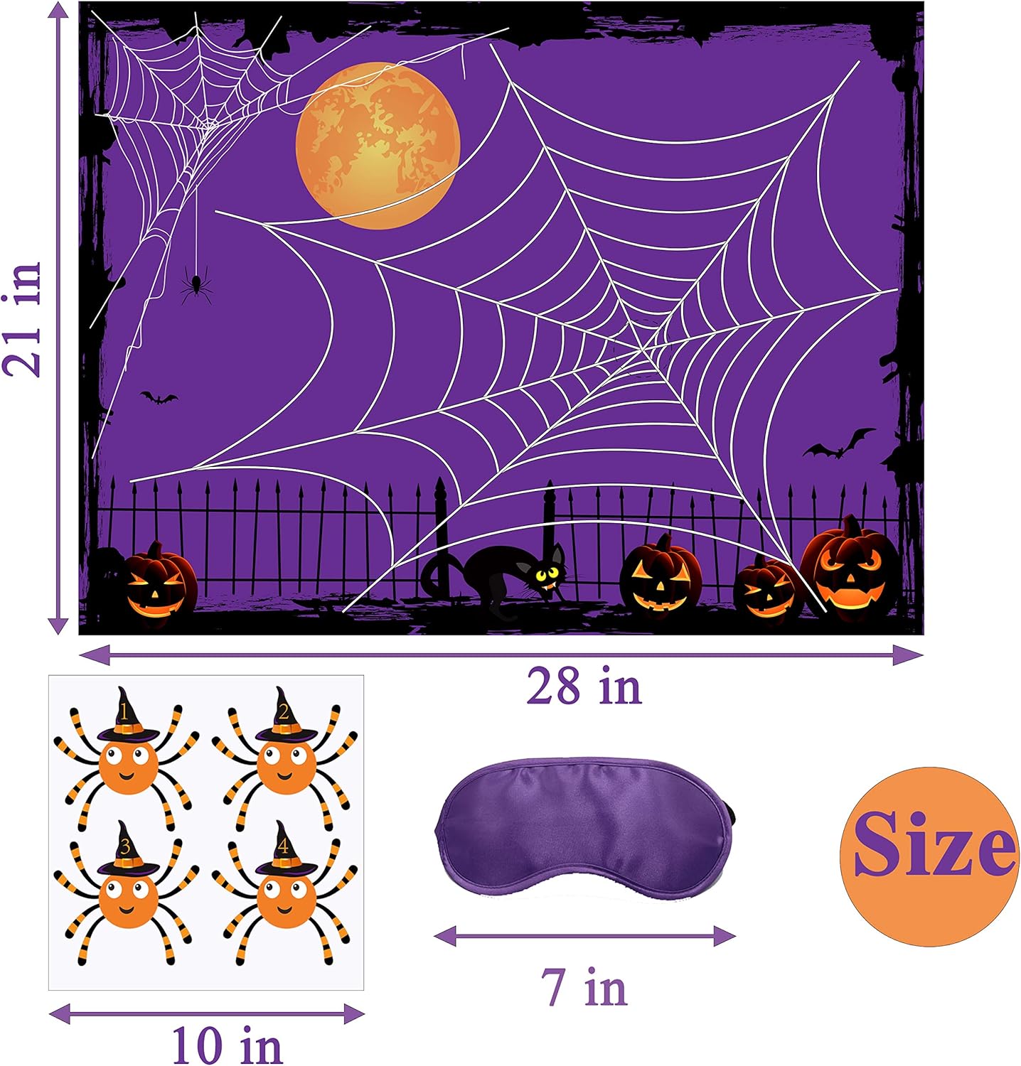 1778569954 351 Halloween Pin The Spider On The Web Game For Kids