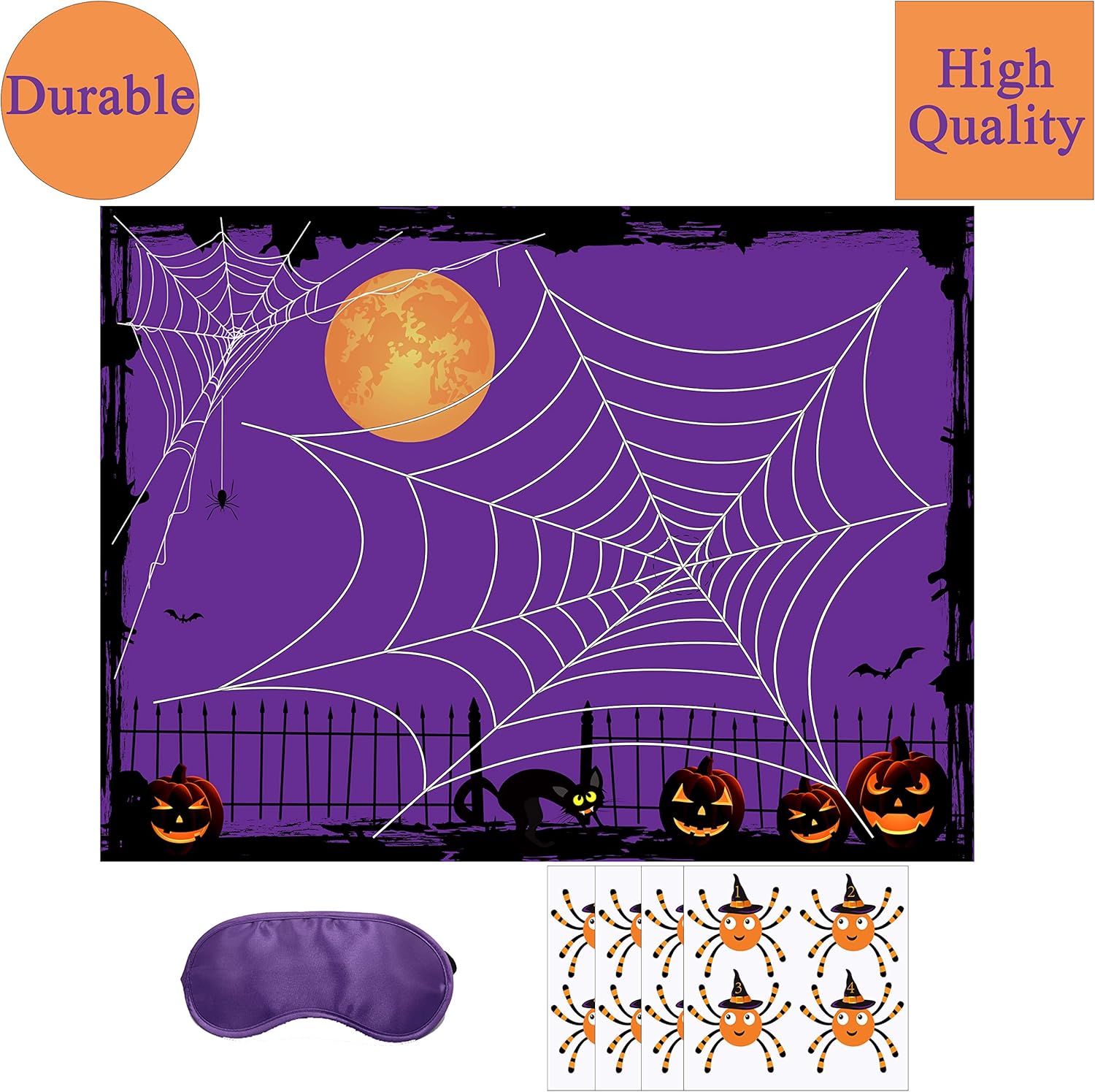 1778569958 740 Halloween Pin The Spider On The Web Game For Kids
