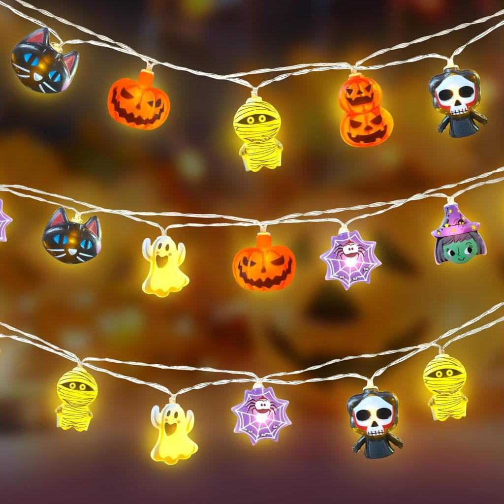 Halloween Lights Decorations, 10Ft 20 LED Halloween