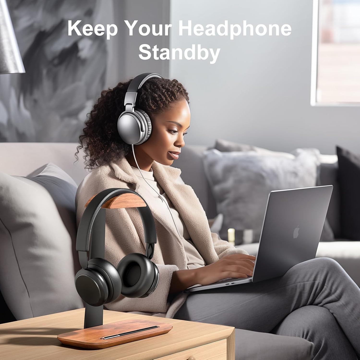 UPERGO Walnut Headphone Stand, Wood Headset Stand for Review gaming accessories 1778624957 72 UPERGO Walnut Headphone Stand Wood Headset Stand For Review Gaming
