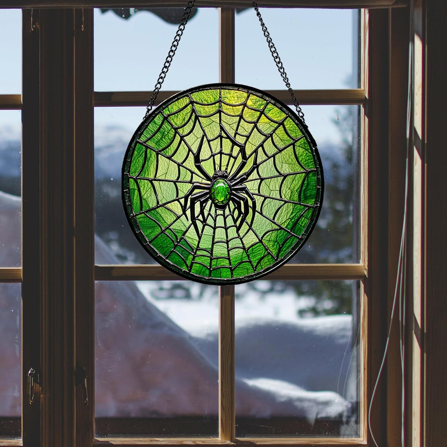 1778627856 960 Stained Glass Window Hanging Black Green Horror Review Affordable