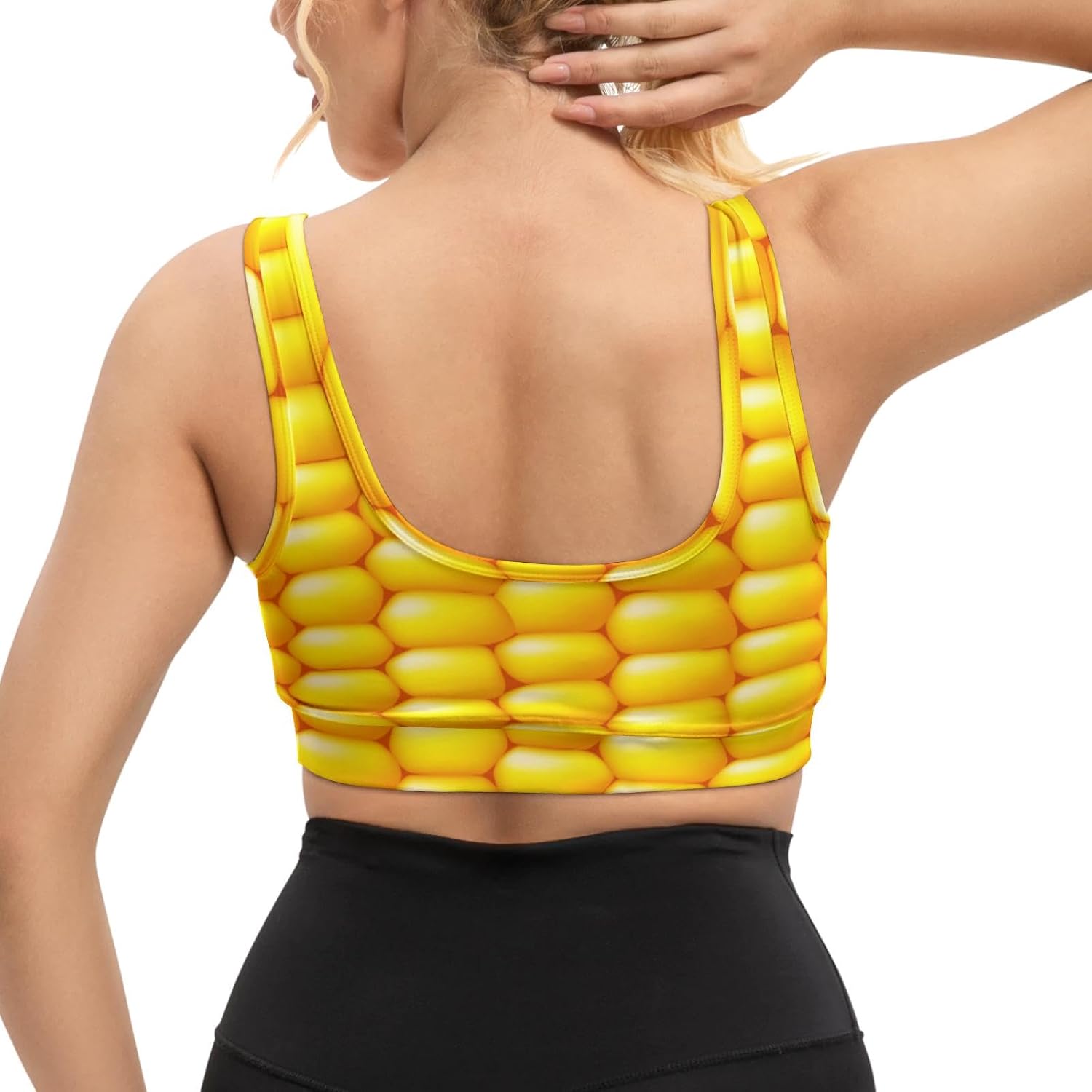 1778632364 676 Womens Sports Bra Funny Print Workout Running Tops Review Halloween