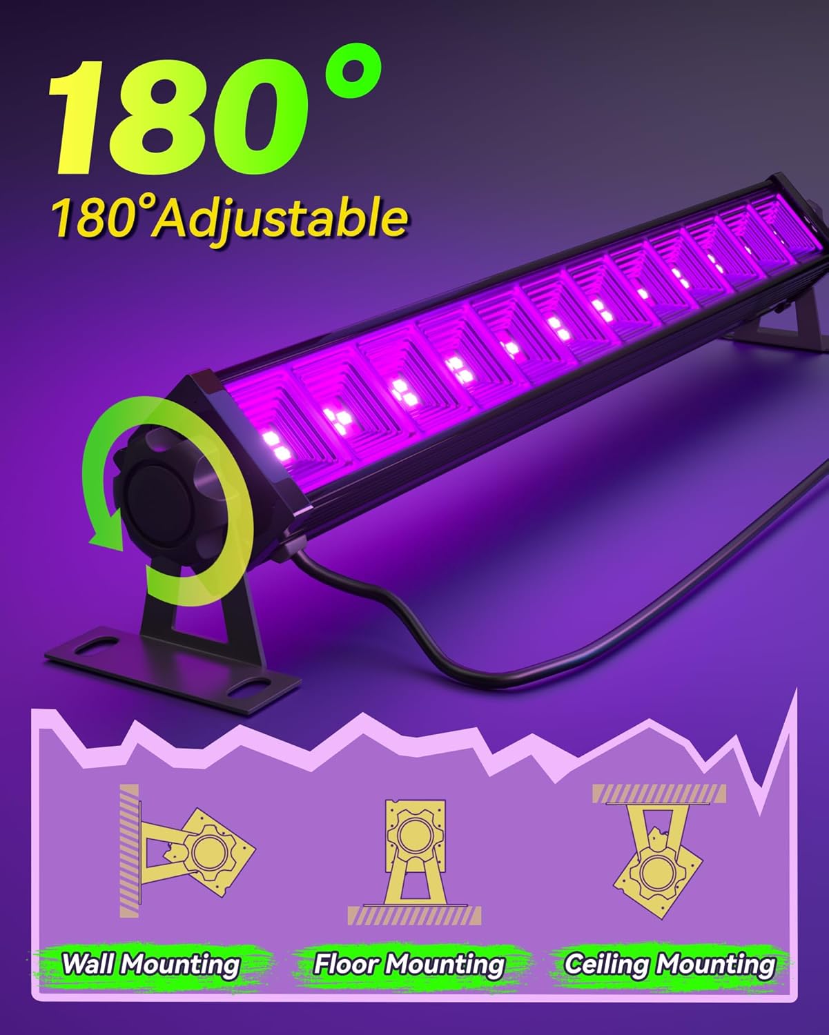 42W LED Black Light Bar, Blacklight with 6FT Review halloween decorations under $50 1778642409 930 42W LED Black Light Bar Blacklight With 6FT Review Halloween