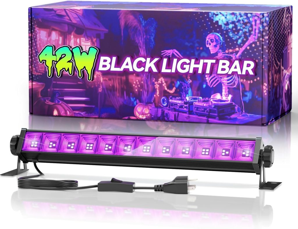 42W LED Black Light Bar, Blacklight with 6FT