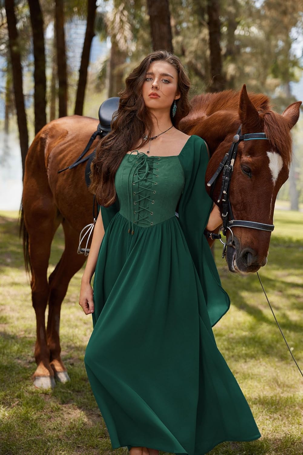 1778643240 334 Scarlet Darkness Renaissance Costume Women Pirate Dress Review Halloween Cosplay