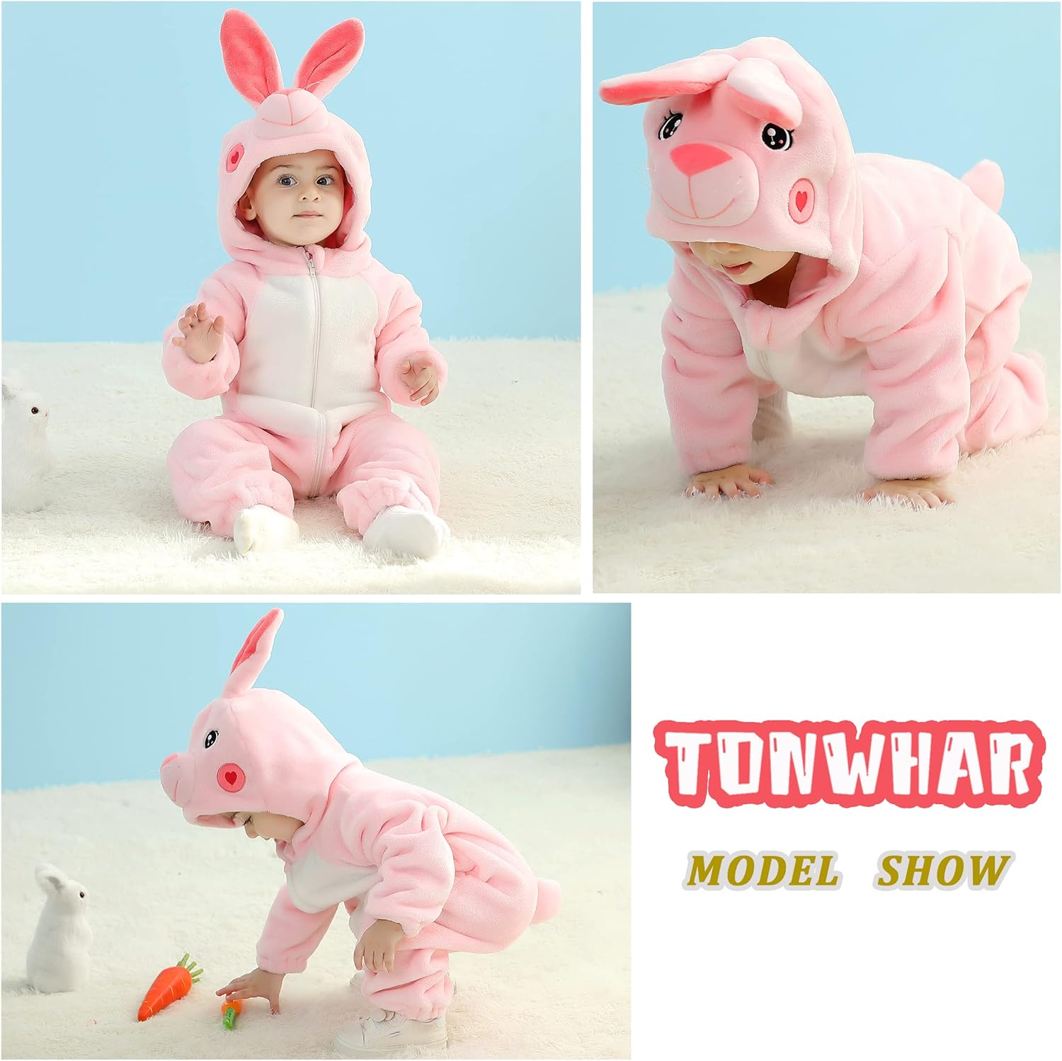 1778675805 152 TONWHAR Kids And Toddlers Infant Tiger Dinosaur Review Halloween Costumes