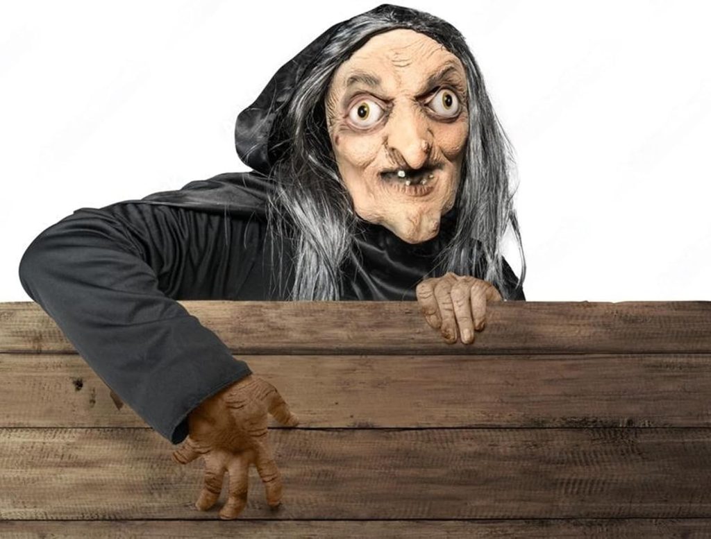Halloween Novelty Scary Latex Witch Mask Novelty