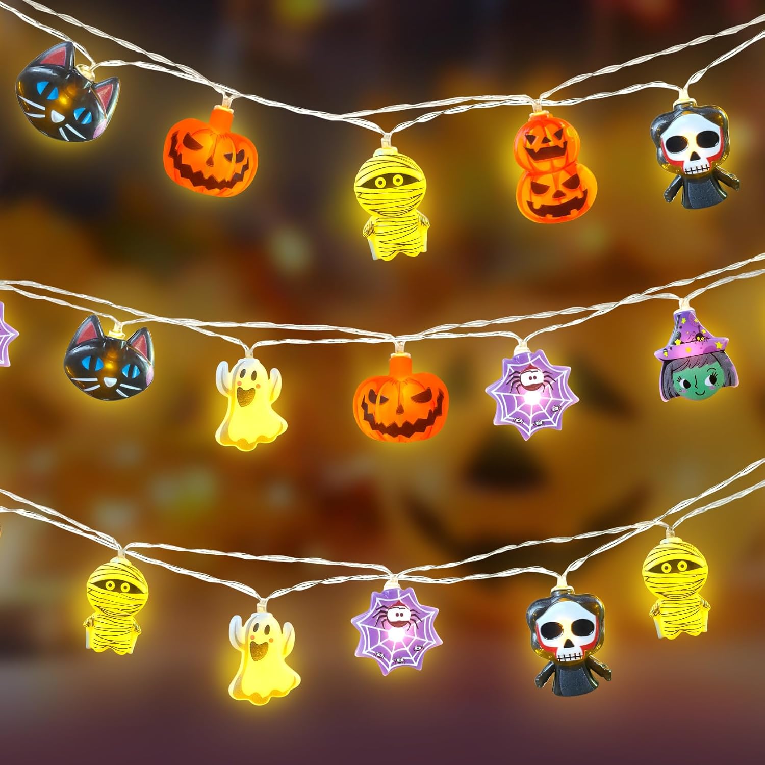Halloween Lights Decorations 10Ft 20 LED Halloween Review Best Halloween