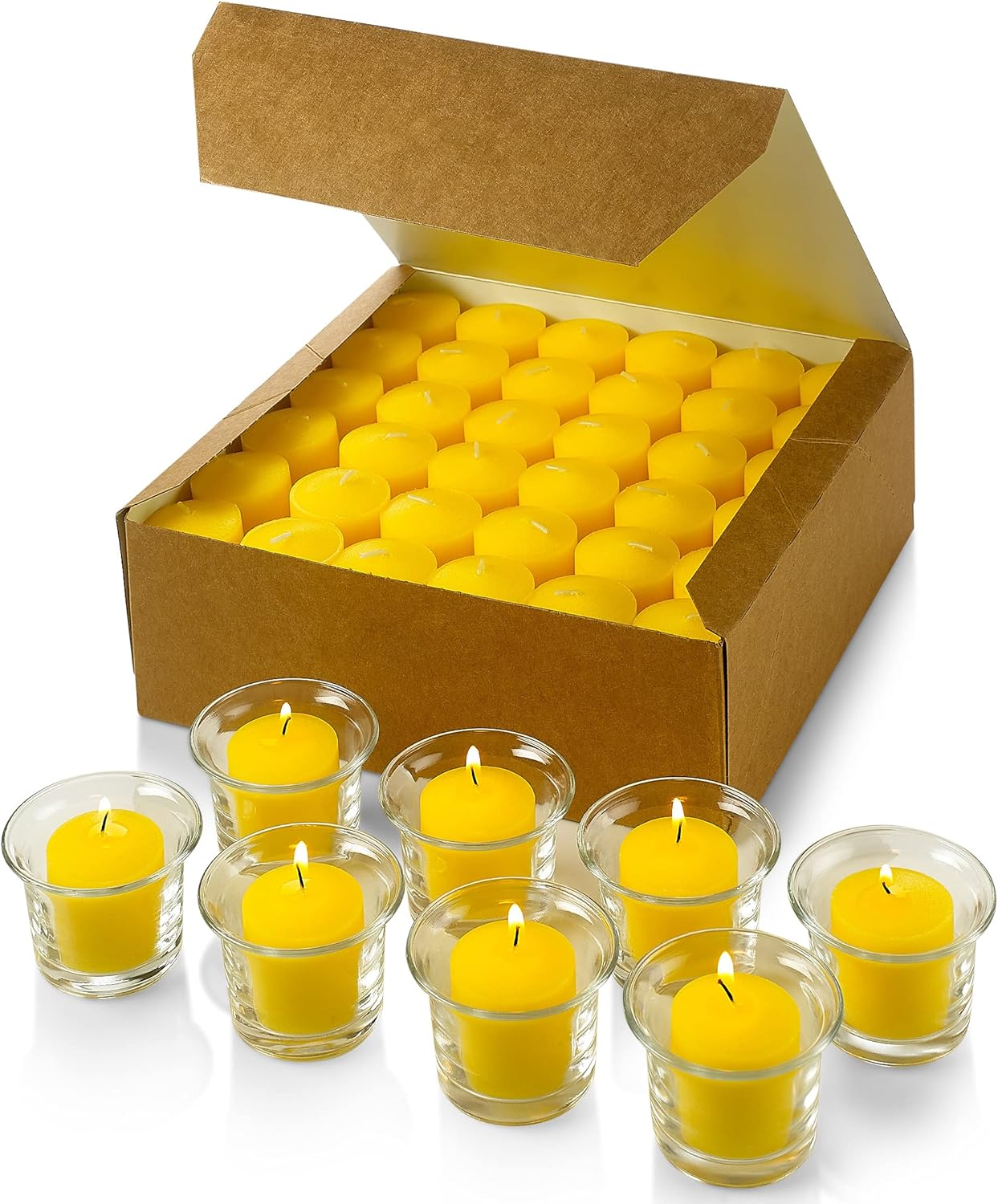 Set Of 72 Votive Citronella Candles Summer Scented Review
