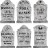 8 Pack Halloween Tombstones Yard Sign with Stakes, 16” Review halloween decoration ideas outdoor