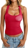 Womens Padded Racerback Tank Tops Double Lined Built in Review tank top