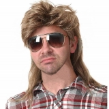 Swiking Mens Mullet Wig Light Brown Retro 70s 80s Disco Review halloween costumes for men