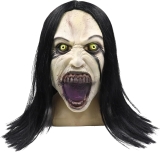 Scary Mask for Women, Horror Crying Woman Mask with Review halloween scary costumes