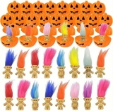 24 Pcs Vintage Lucky Dolls Action Figures Bulk with Review halloween party favors