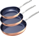 Nuwave 3-Piece Fry Pan Set, 8”, 10”, 12” Forged Review nonstick pan