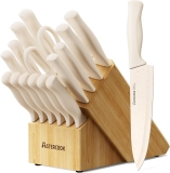 Astercook Knife Set, 17 Pieces Kitchen Knife Sets with Review knife set