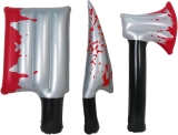 3Pcs Bloody Halloween Inflatable Weapons Prop,Bloody Review halloween party supplies