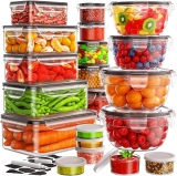 40 PCS Food Storage Containers with Lids Airtight (20 Review food storage containers