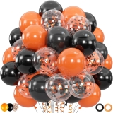 100pcs Black Orange Balloons, 12 inch Halloween Balloon Review halloween balloons