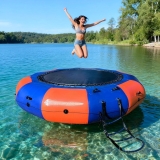Inflatable Water Trampoline, 10FT Floating Platform for Review inflatable pool