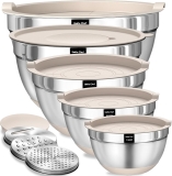 Umite Chef Mixing Bowls with Airtight Lids Set, 8PCS Review mixing bowls