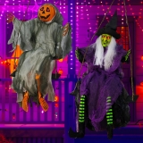 Hourleey 2 Pack Halloween Decorations Outdoor, Swinging Review halloween seasonal decorations