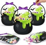 Fuutreo 50 Pcs St. Patrick’s Day Gift Bags Black Review halloween treat boxes