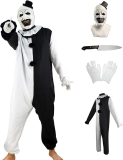 Killer Clowns Cosplay Costume for Horror Movies Review halloween scary costumes