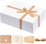 LIFELUM White Gift Box 13.85 x 8.35 x 4.45 inch Review gift boxes