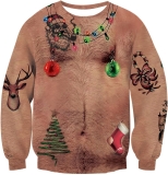 Idgreatim Unisex Ugly Christmas Crewneck Sweatshirt Review ugly christmas sweater