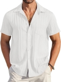 COOFANDY Men’s Casual Button Down Shirts Short Sleeve Review linen shirt