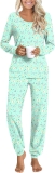 HOTGIFT Womens Pajamas Sets, 2 Piece Lounge Pjs Set Review winter pajamas