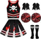 Girls Halloween Party Pirate Cheerleader Costume, Review halloween family costumes