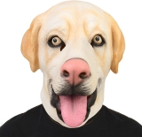 Funny Dog Full Head Mask Halloween Animal Realistic Review halloween funny costumes