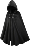 Qtdstz Medieval Hooded Cape, Renaissance Cloak Costume, Review halloween cosplay outfits