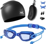 Swim Goggles + Swim Cap for Men Women, Swimming Goggles Review swim goggles