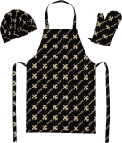 Northwest NFL unisex-adult 3-piece Apron, Oven Mitt and Review BBQ gloves