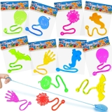 28 pcs Halloween Sticky Hands Toys for Kids, Skull Bat Review halloween party favors