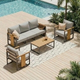 ZANDOR Outdoor Aluminum Patio Furniture Set 4 Piece Review patio furniture