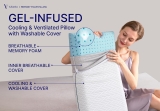 Cooling Gel Memory Foam Pillow – 1-Pack – Standard Size Review memory foam pillow