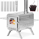 Stainless Steel Tent Stove, Portable Wood Stove with Review camping stove