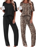 Ekouaer 2 Pack Womens Pajama Sets Short Sleeve Tops and Review holiday pajamas